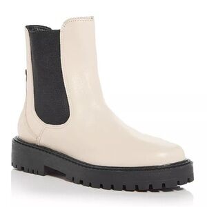 Aqua Women's Chelsea Boots Bone Leather